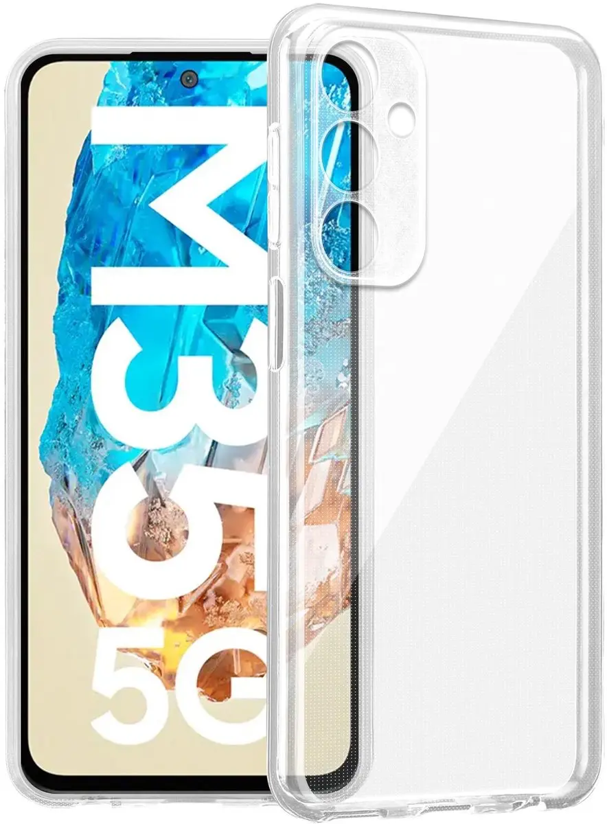 Cadorabo Hoesje geschikt voor Samsung Galaxy M35 in VOLLEDIG TRANSPARANT Niet-ve