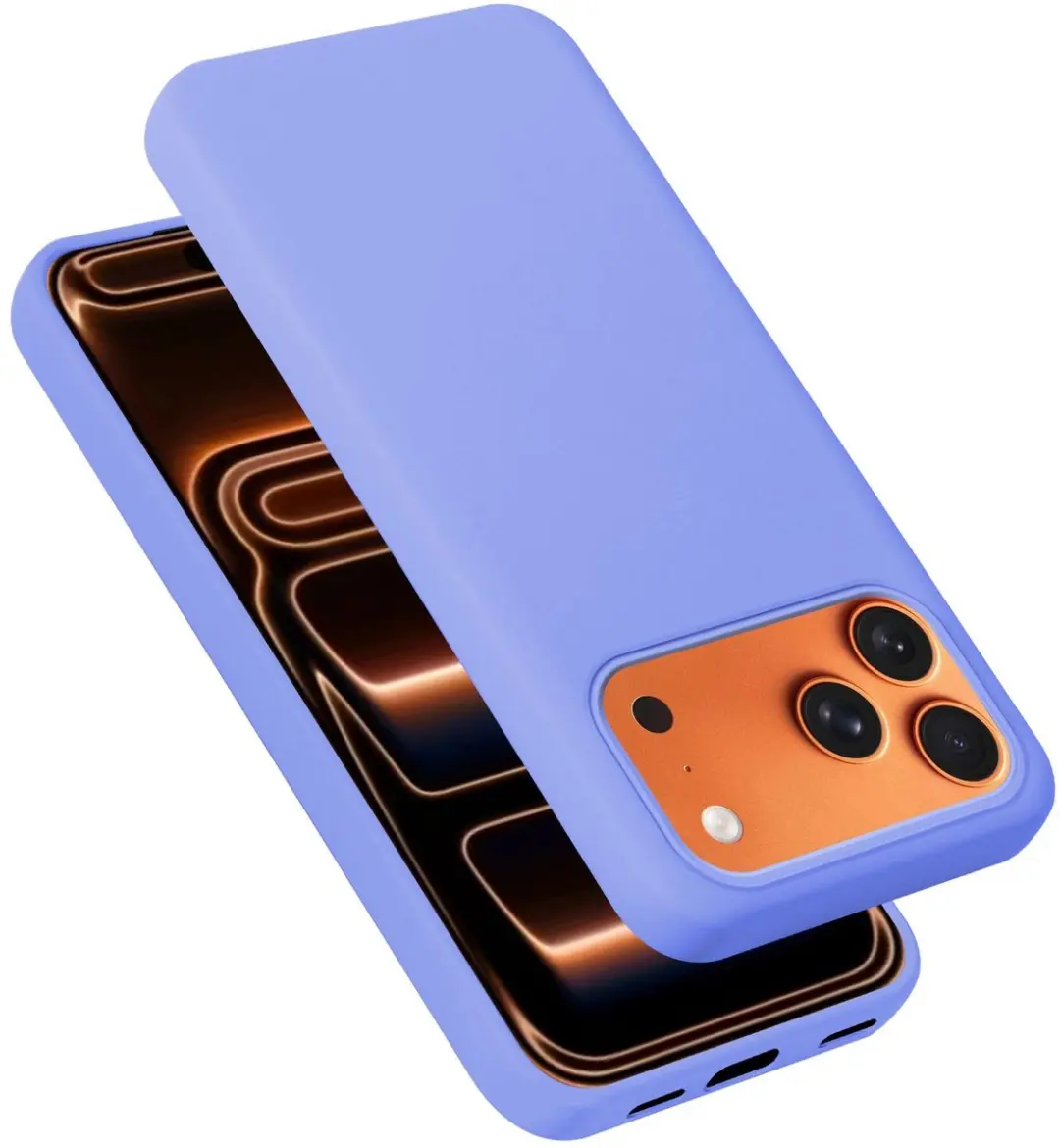 Cadorabo Hoesje geschikt voor Apple iPhone 17 PRO / 18 PRO in LIQUID LICHT PAARS