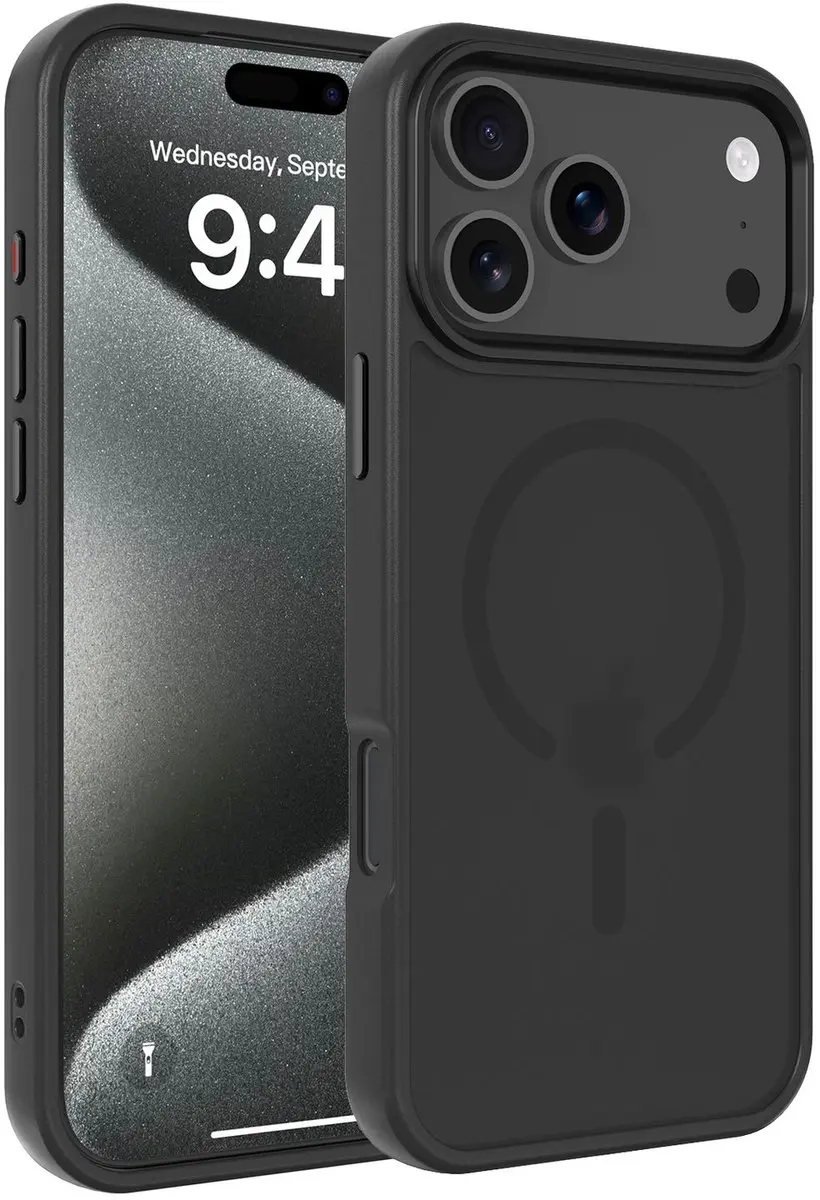 Cadorabo Hoesje geschikt voor Apple iPhone 17 PRO MAX / 18 PRO MAX in ZWART Case