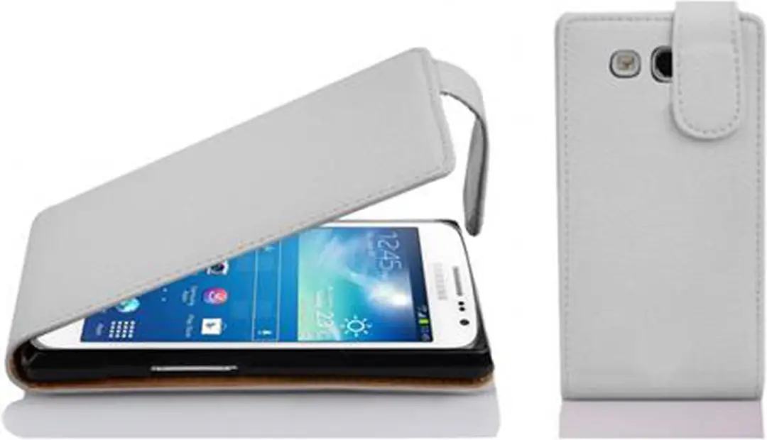 Cadorabo Hoesje geschikt voor Samsung Galaxy EXPRESS 2 in MAGNESIUM WIT