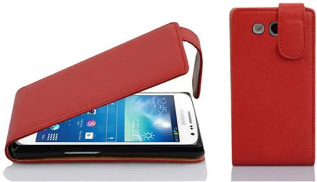 Cadorabo Hoesje geschikt voor Samsung Galaxy EXPRESS 2 in INFERNO ROOD