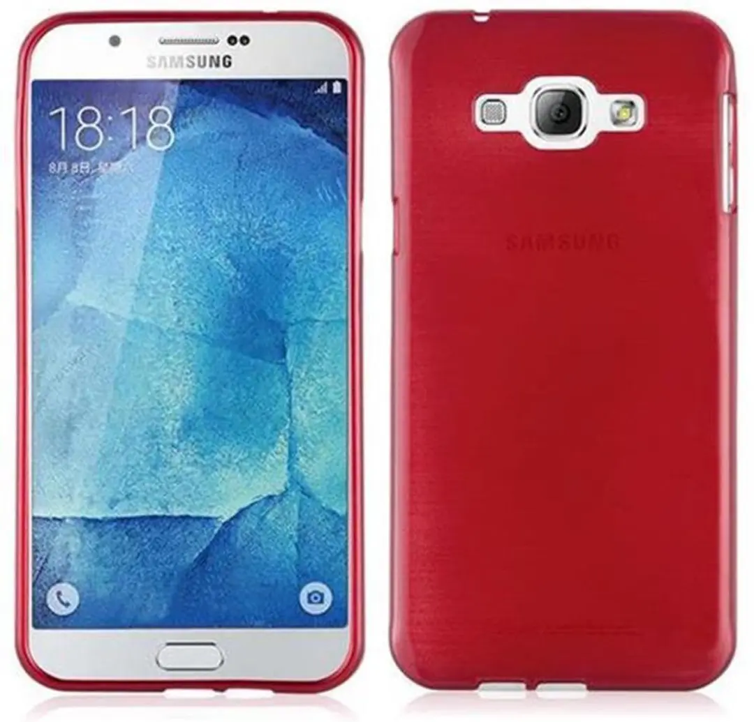 Cadorabo Hoesje geschikt voor Samsung Galaxy A8 2015 in ROOD