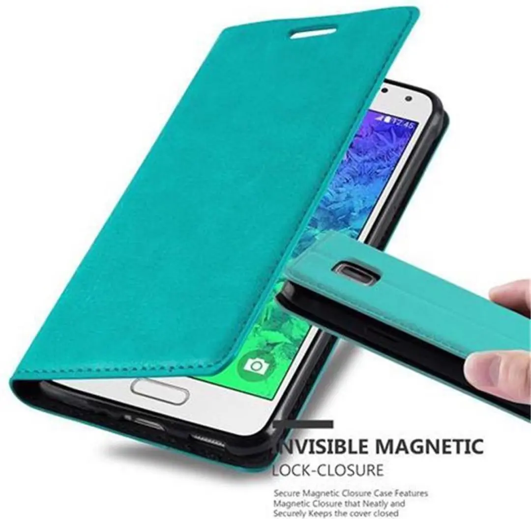 Cadorabo Hoesje geschikt voor Samsung Galaxy ALPHA in BENZINE TURKOOIS