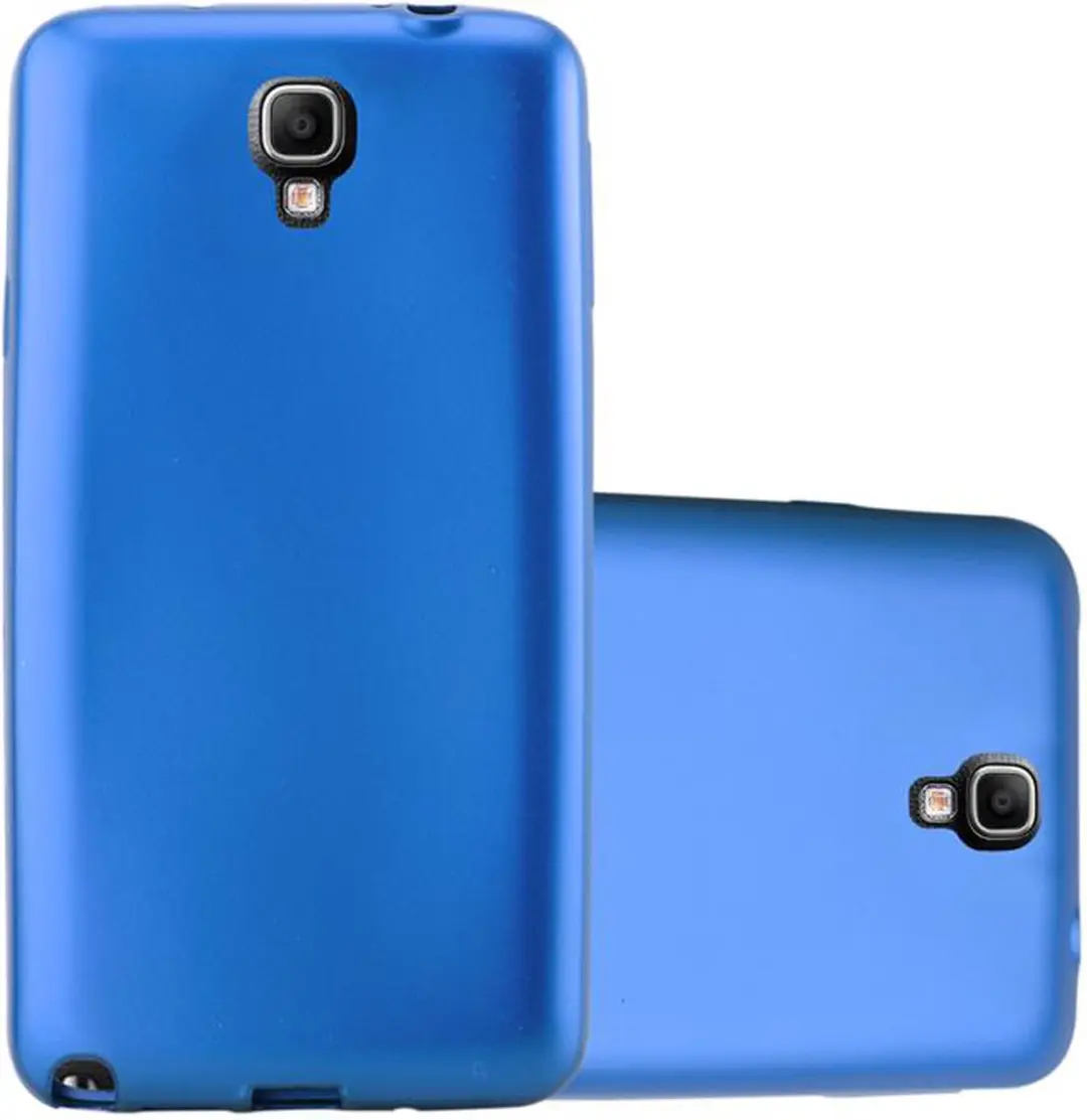 Cadorabo Hoesje geschikt voor Samsung Galaxy NOTE 3 NEO in METAAL BLAUW