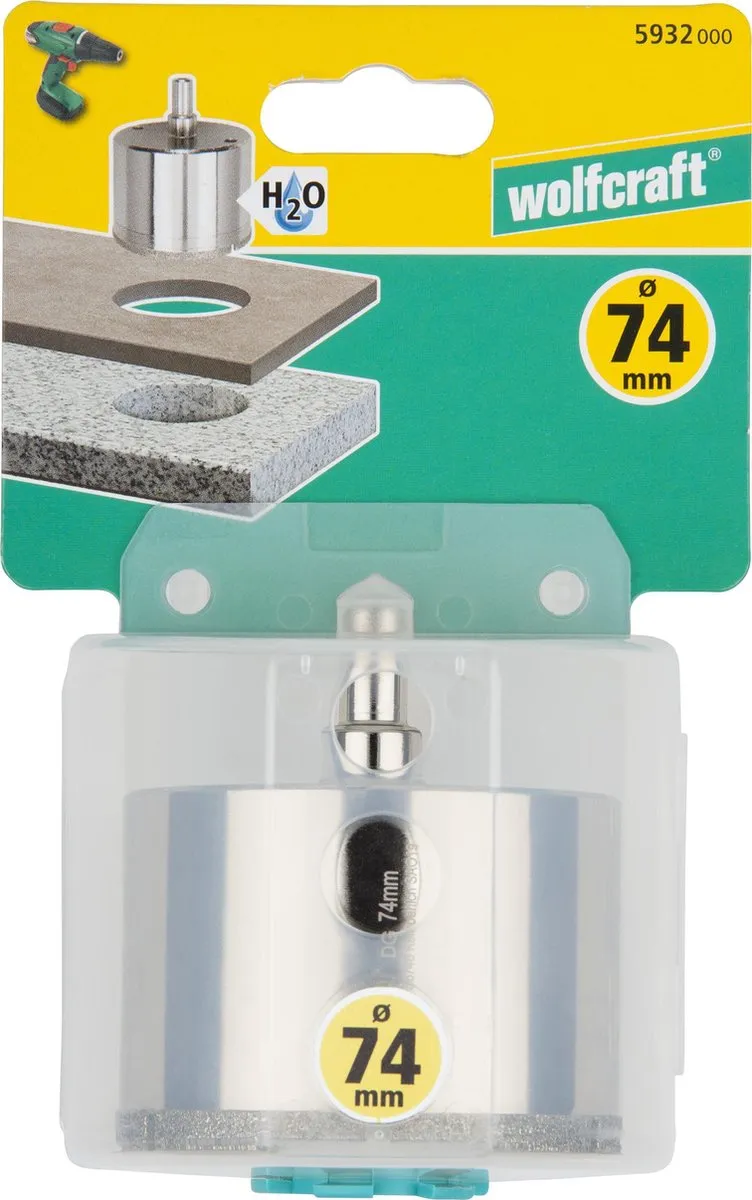 Wolfcraft Tegelboor 74mm Diamant - 5932000 - afbeelding 6 van 6