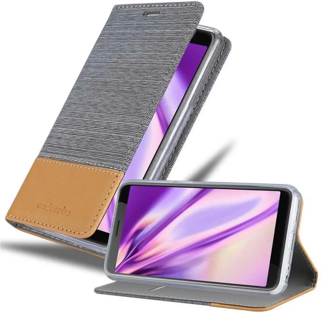 Cadorabo Hoesje geschikt voor HTC Desire 12 in LICHTGRIJS BRUIN