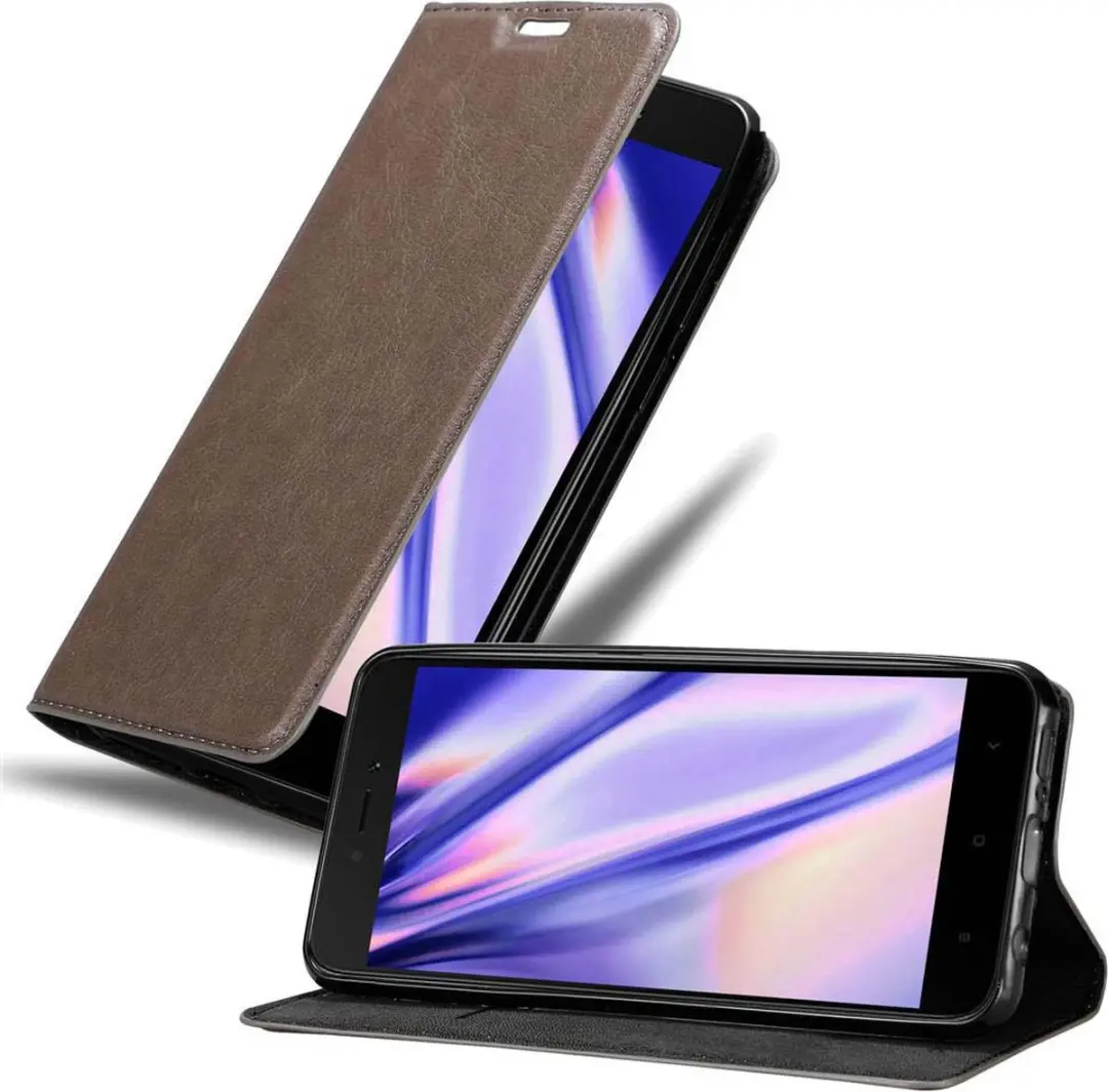 Cadorabo Hoesje geschikt voor Xiaomi RedMi 5A in KOFFIE BRUIN