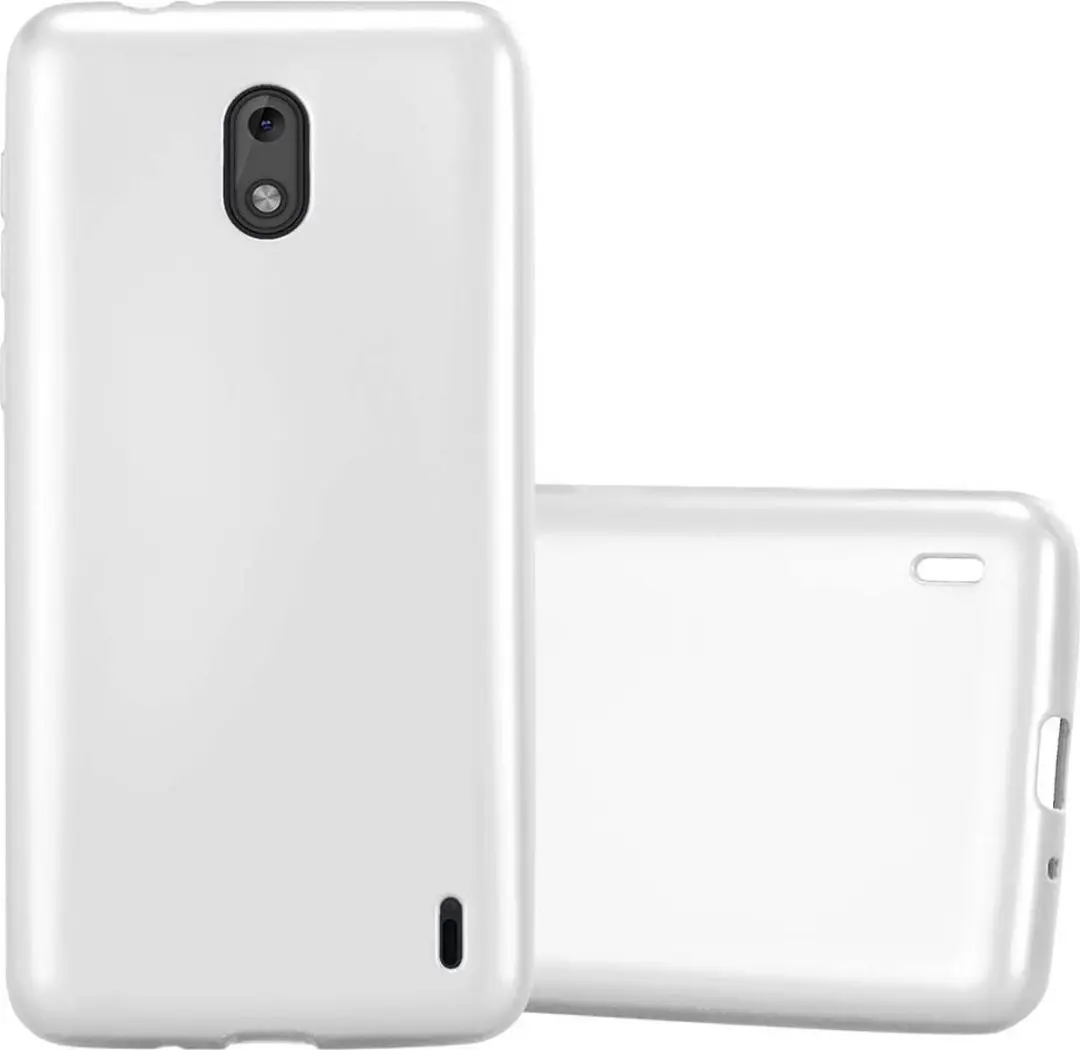 Cadorabo Hoesje geschikt voor Nokia 2 2017 in METALLIC ZILVER