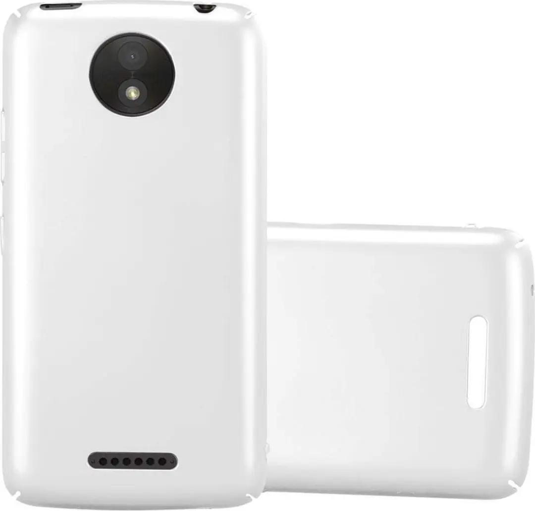 Cadorabo Hoesje geschikt voor Motorola MOTO C PLUS in METAAL ZILVER