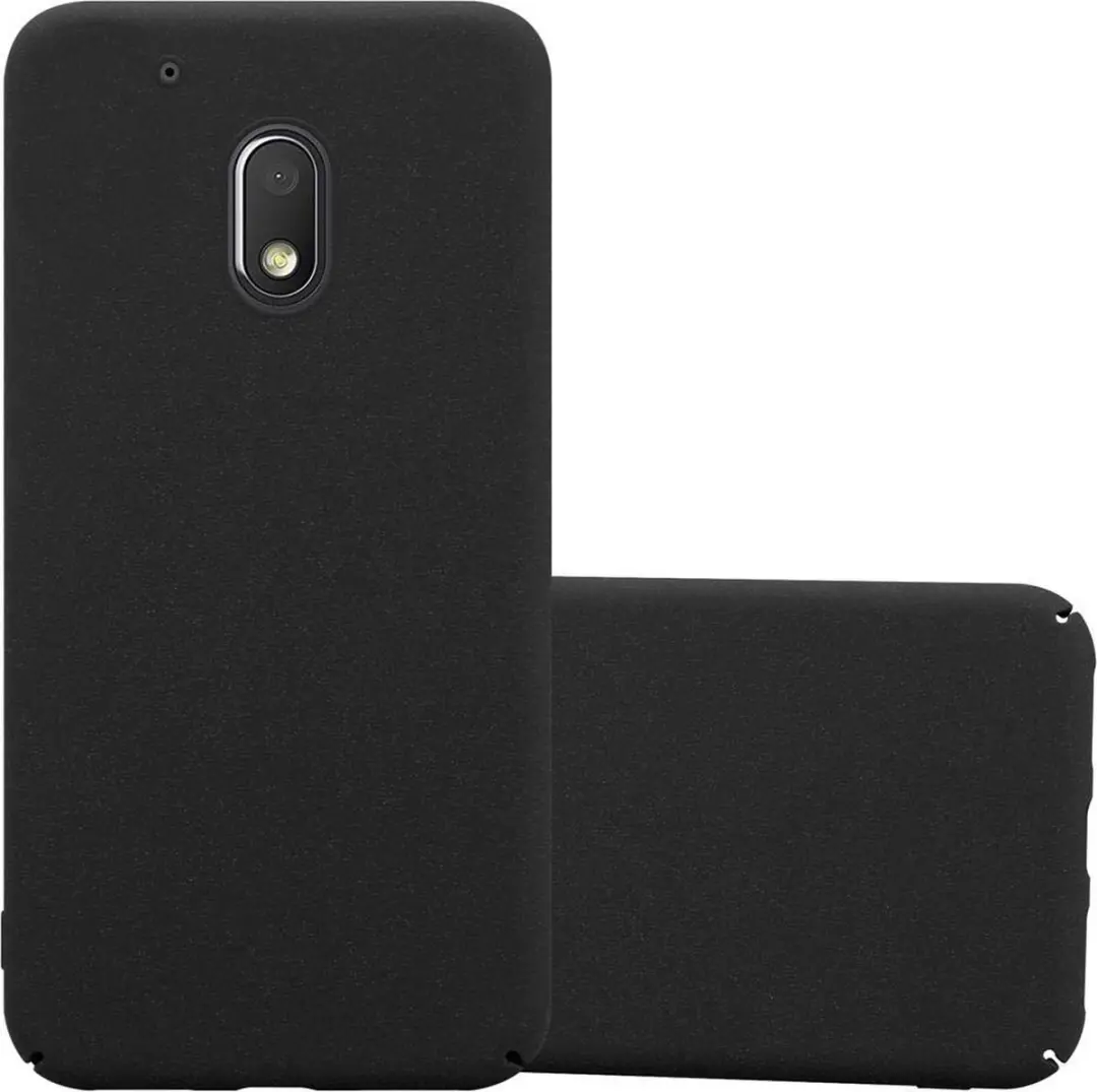 Cadorabo Hoesje geschikt voor Motorola MOTO Z PLAY in FROSTY ZWART