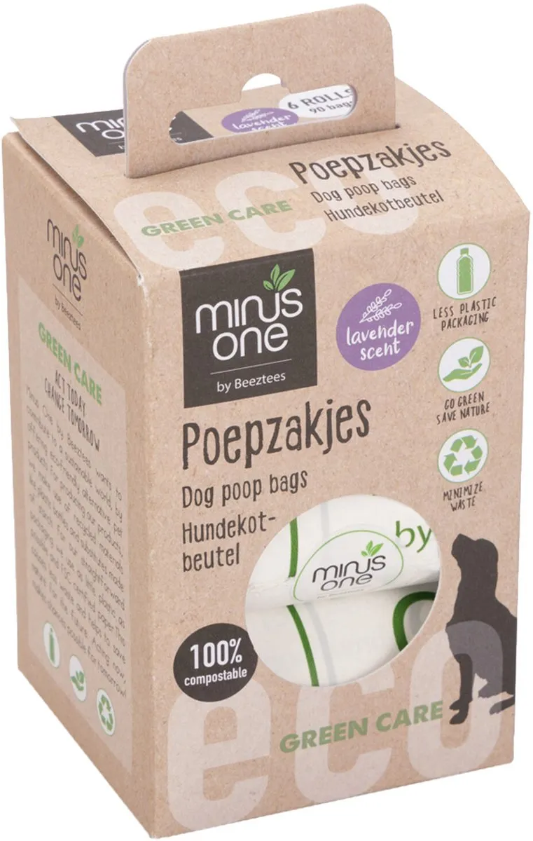 Beeztees Minus One Poepzakjes Lavendel - 90 Stuks - afbeelding 3 van 4