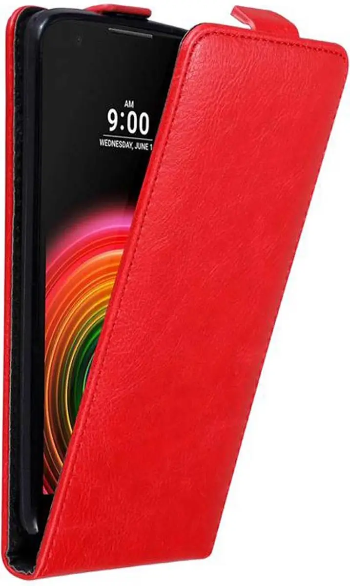 Cadorabo Hoesje geschikt voor LG X POWER in APPEL ROOD