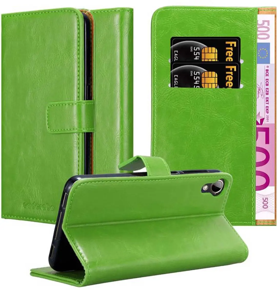 Cadorabo Hoesje geschikt voor HTC Desire 10 LIFESTYLE / Desire 825 in GRAS GROEN