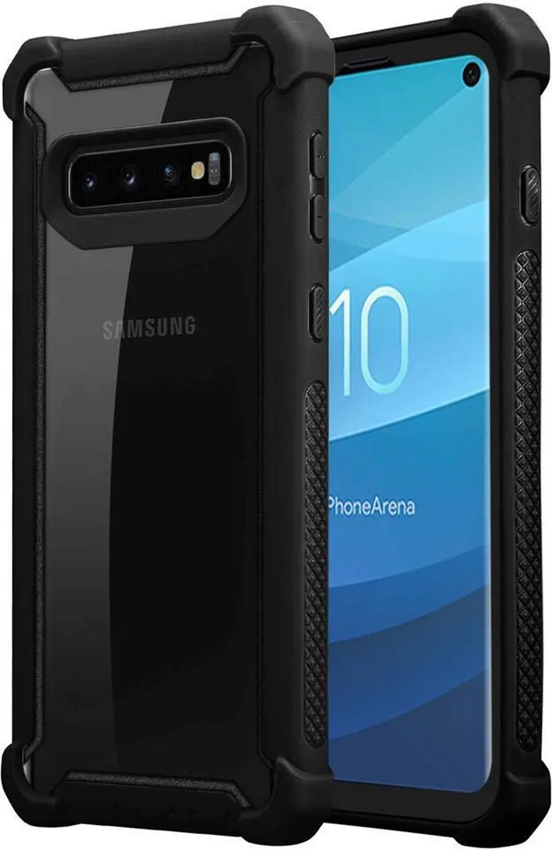 Cadorabo Hoesje geschikt voor Samsung Galaxy S10 PLUS in ALDER ZWART
