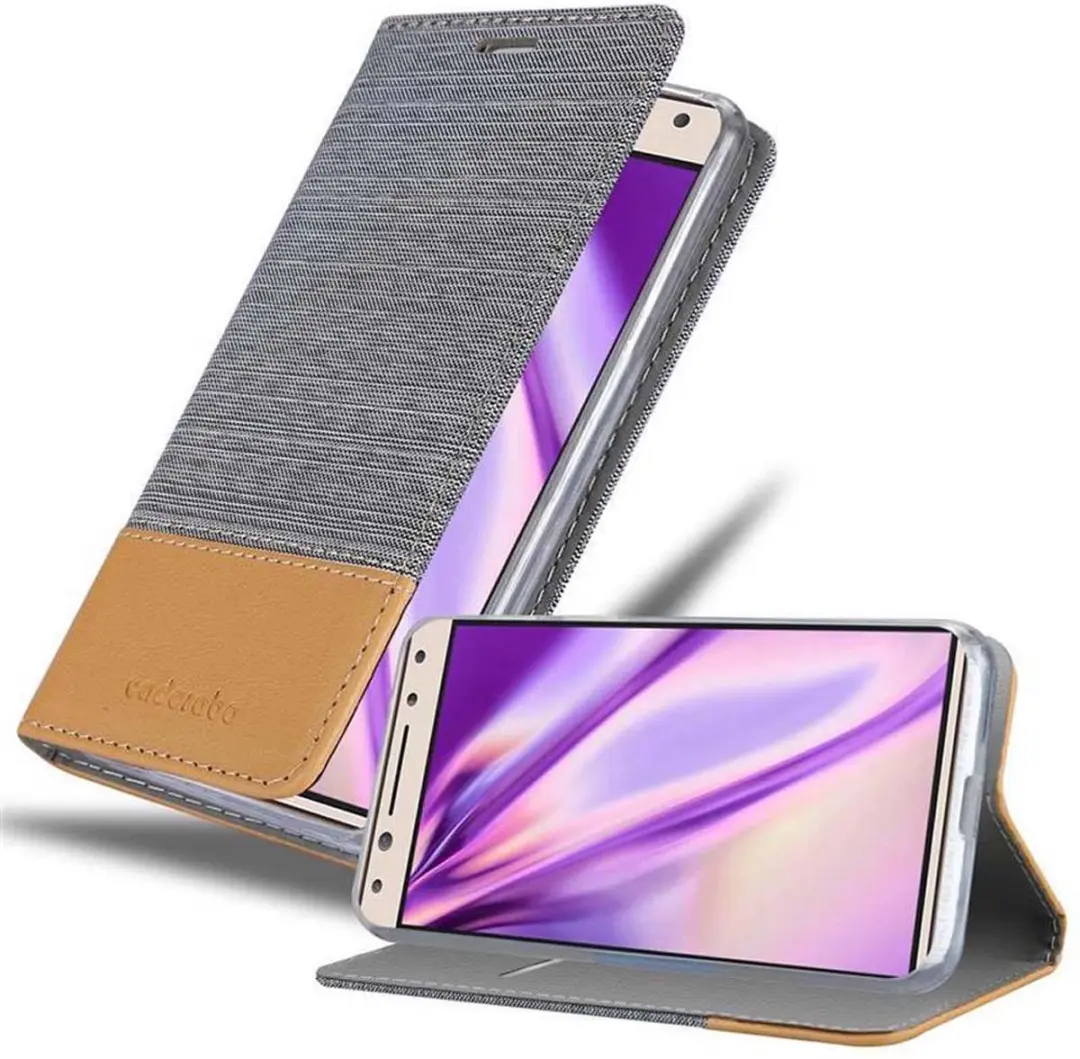 Cadorabo Hoesje geschikt voor Alcatel 5 in LICHTGRIJS BRUIN