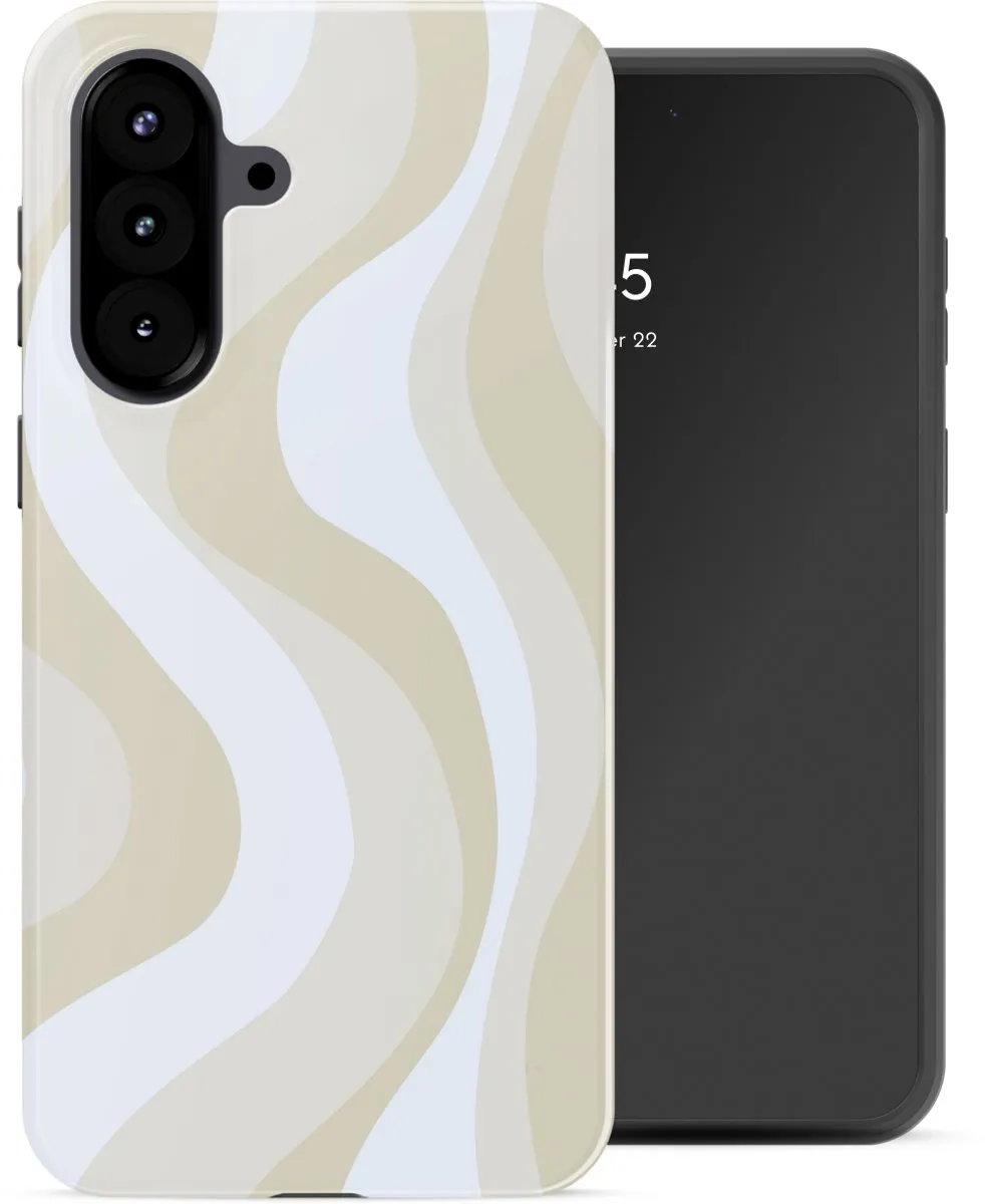 Selencia Hoesje Samsung Galaxy A57 Desert Waves Beige