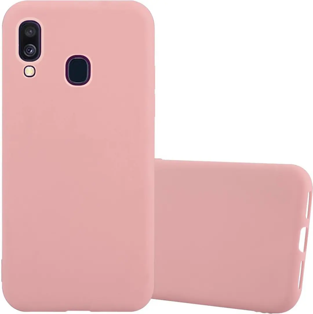 Cadorabo Hoesje geschikt voor Samsung Galaxy A40 in CANDY ROZE
