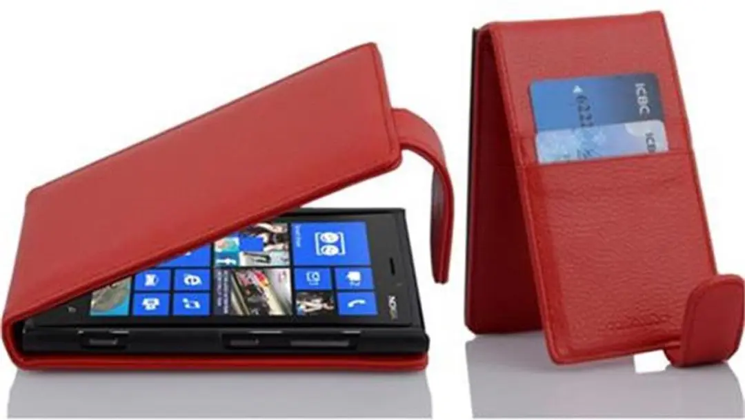 Cadorabo Hoesje geschikt voor Nokia Lumia 920 in INFERNO ROOD