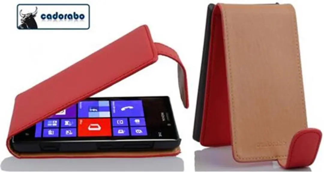 Cadorabo Hoesje geschikt voor Nokia Lumia 925 in CHILI ROOD