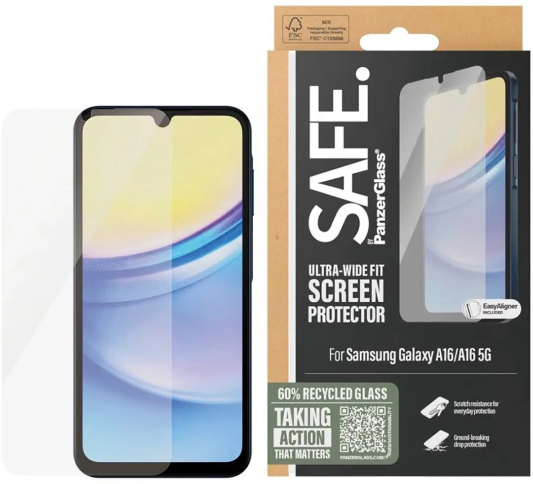 PanzerGlass SAFE Samsung Galaxy A16 Screenprotector - afbeelding 4 van 6
