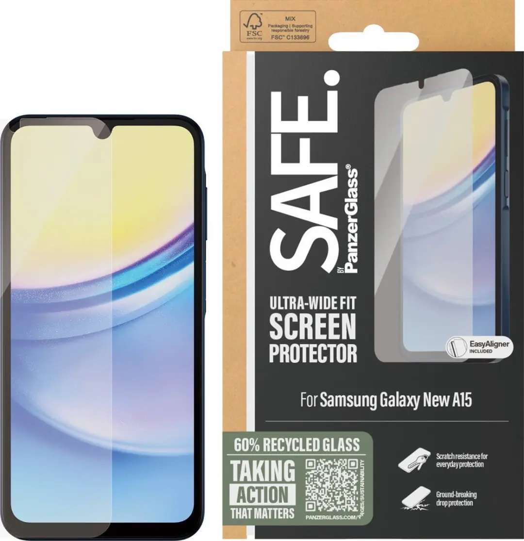 PanzerGlass SAFE Samsung Galaxy A16 Screenprotector - afbeelding 5 van 6