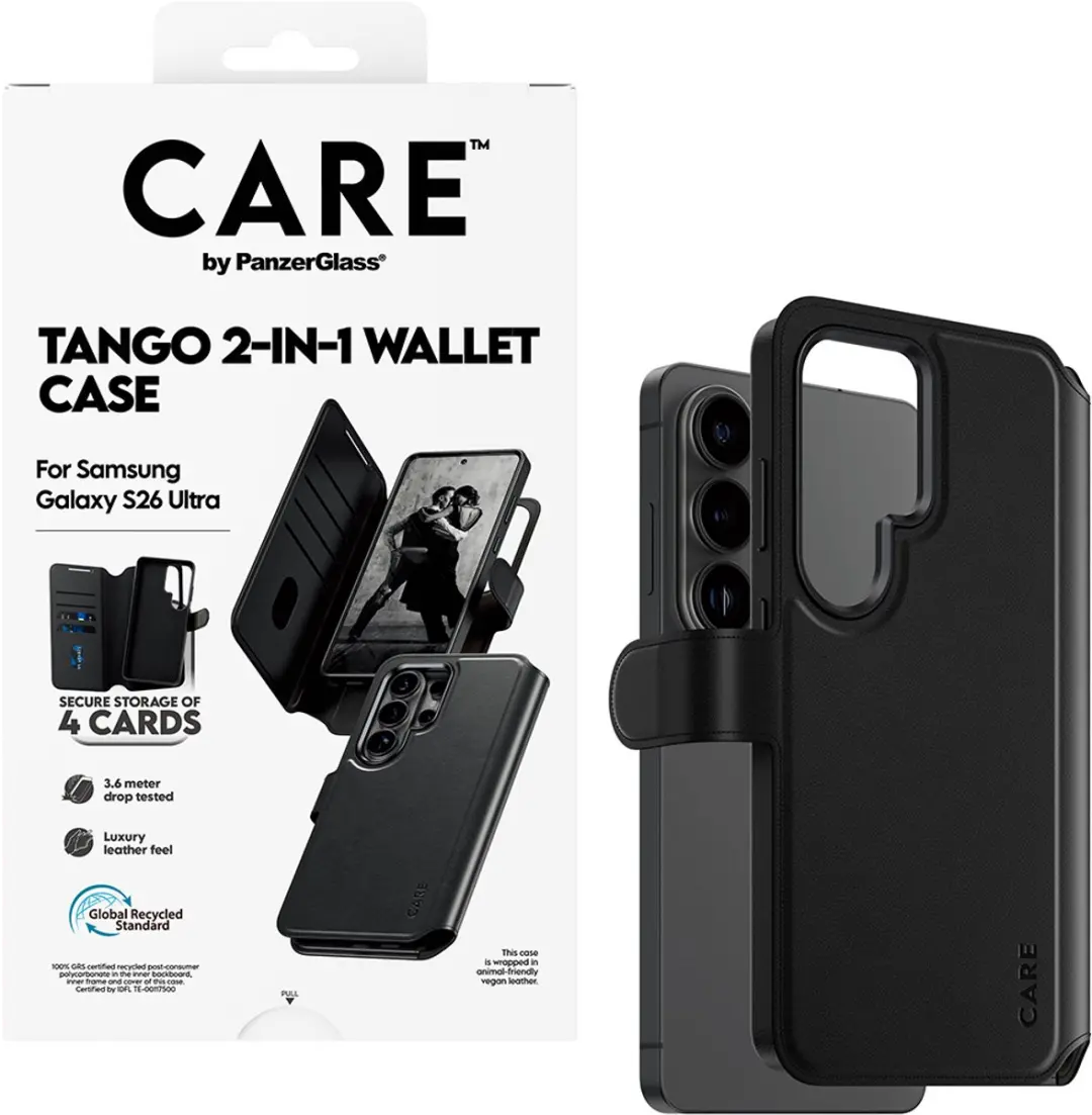 CARE by PanzerGlass Tango 2 in 1 Wallet Case Samsung Galaxy S26 Ultra - afbeelding 5 van 6