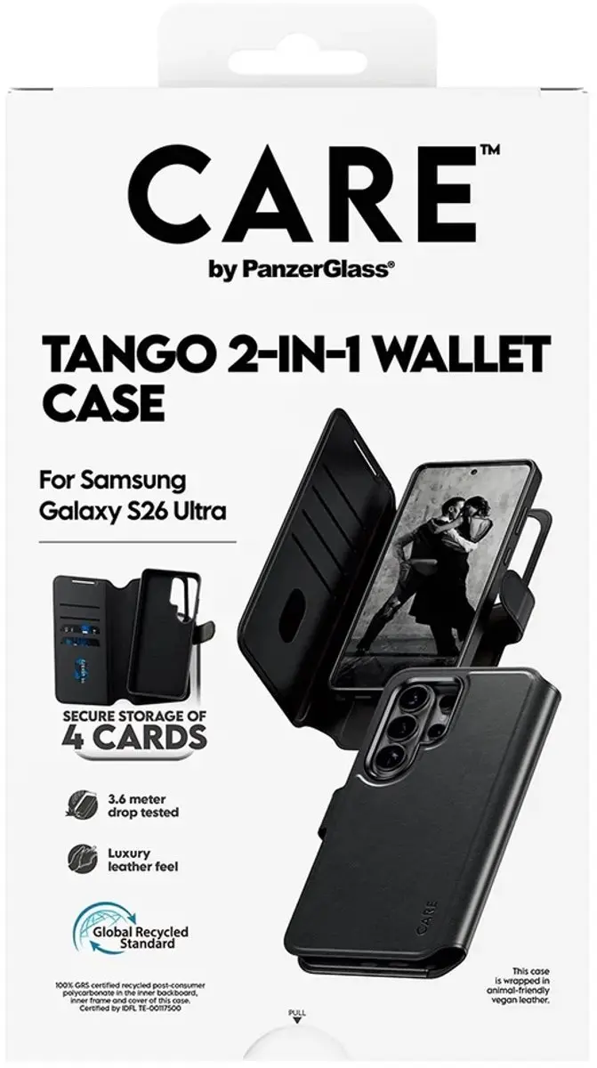 CARE by PanzerGlass Tango 2 in 1 Wallet Case Samsung Galaxy S26 Ultra - afbeelding 6 van 6