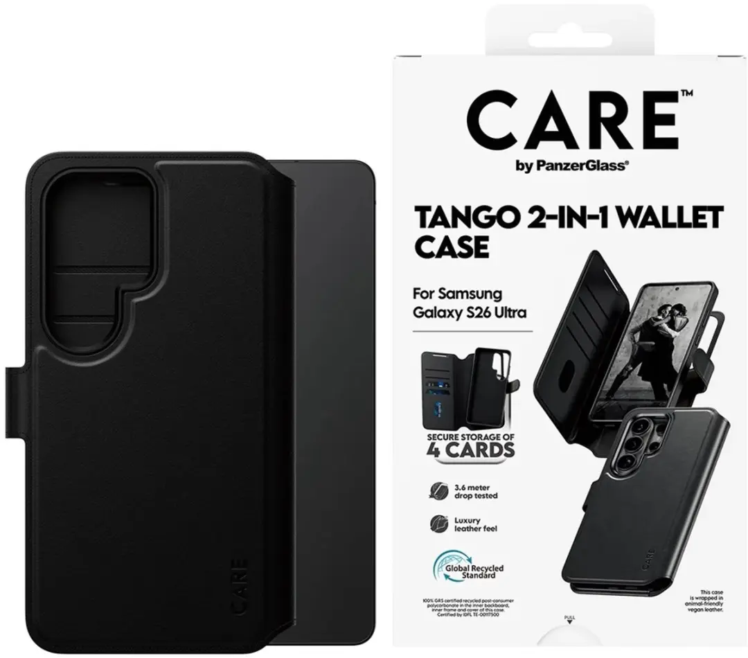 CARE by PanzerGlass Tango 2 in 1 Wallet Case Samsung Galaxy S26 Ultra