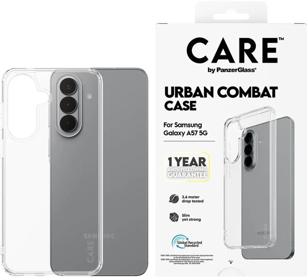 CARE by PanzerGlass Urban Combat Case Samsung Galaxy A57 5G - Transparant - afbeelding 3 van 6