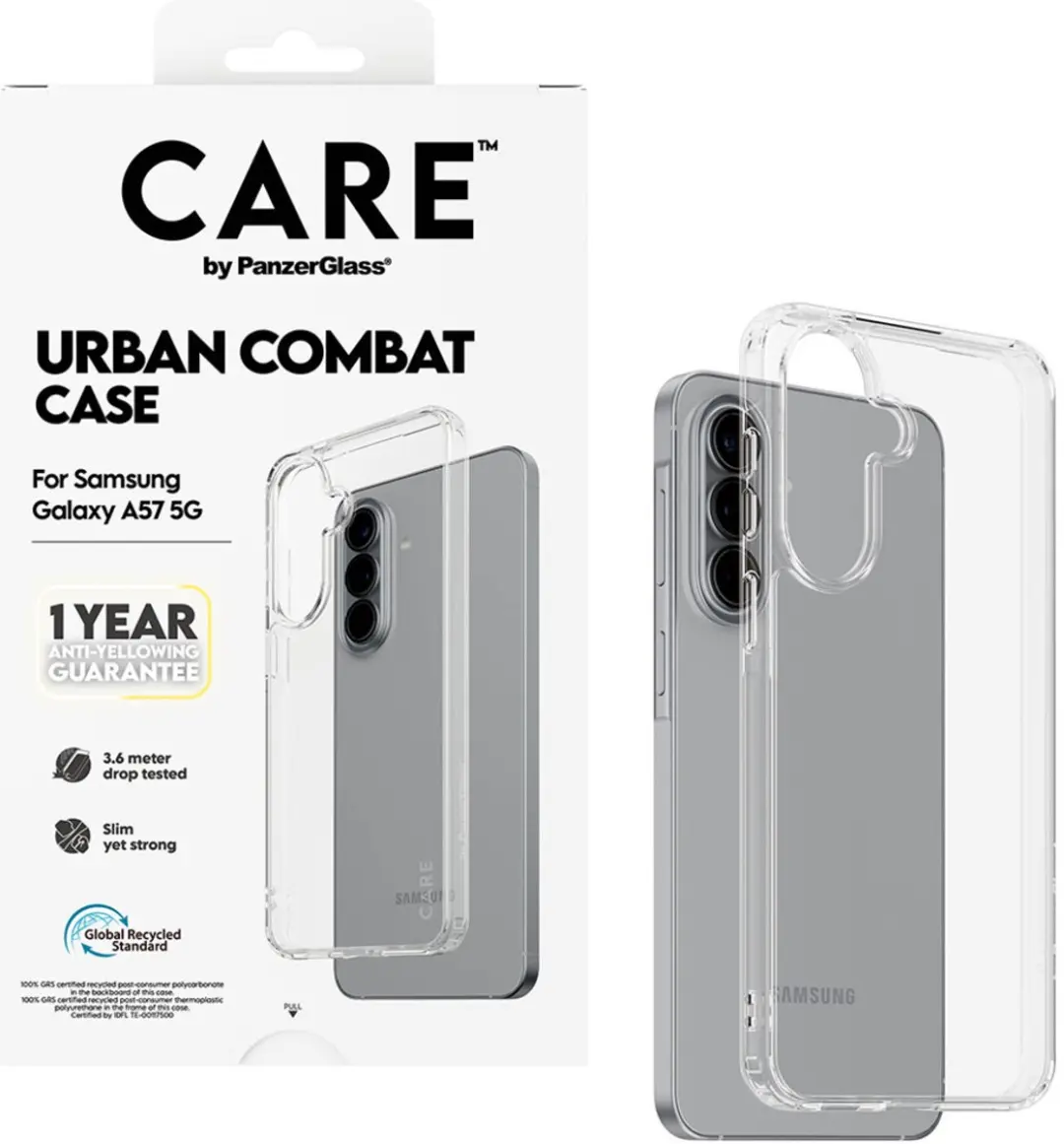 CARE by PanzerGlass Urban Combat Case Samsung Galaxy A57 5G - Transparant - afbeelding 2 van 6