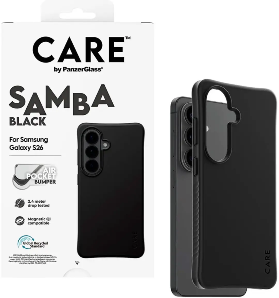 PanzerGlass Samba Case Hoesje Samsung Galaxy S26 - Zwart - afbeelding 2 van 6