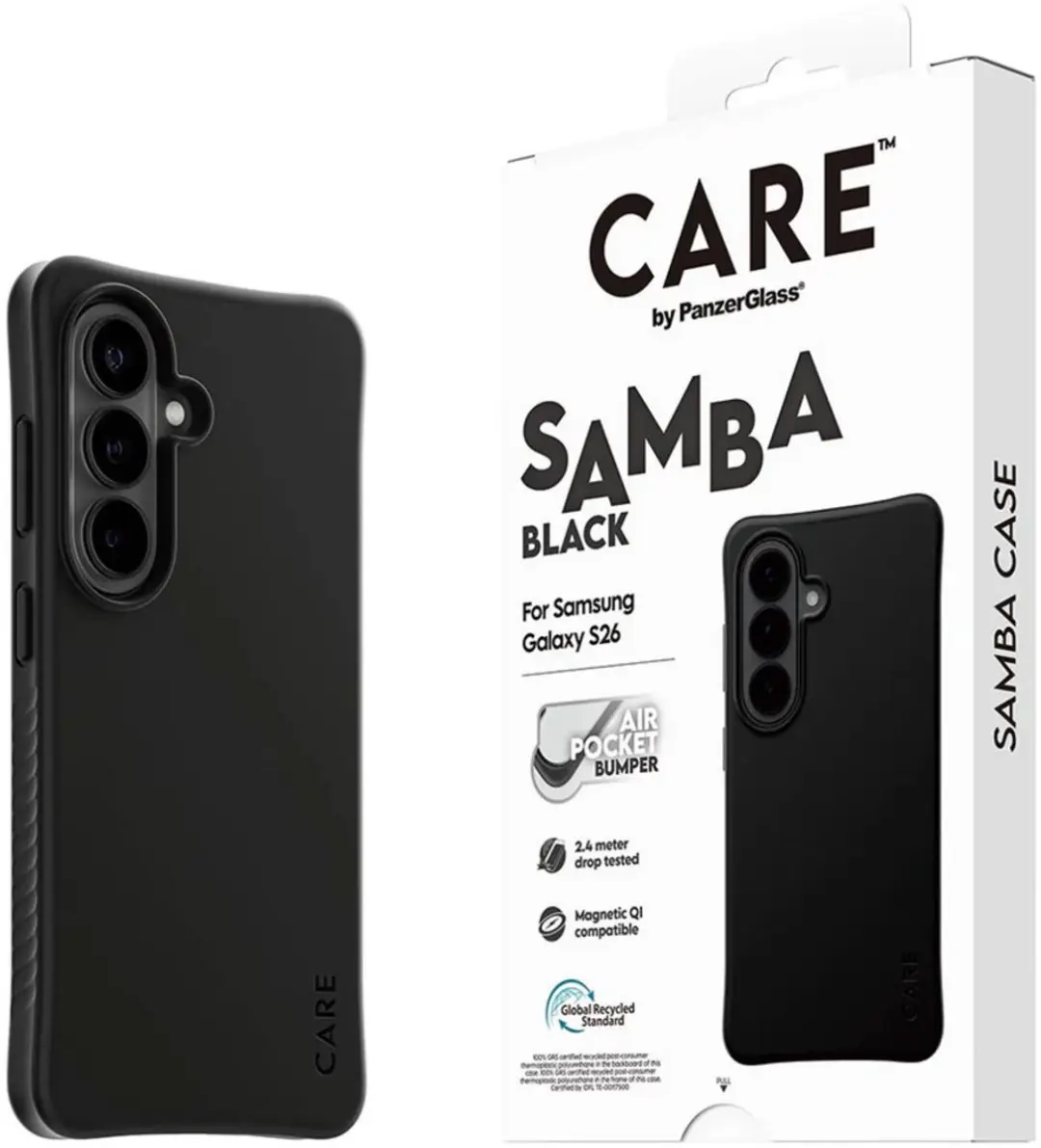 PanzerGlass Samba Case Hoesje Samsung Galaxy S26 - Zwart - afbeelding 3 van 6