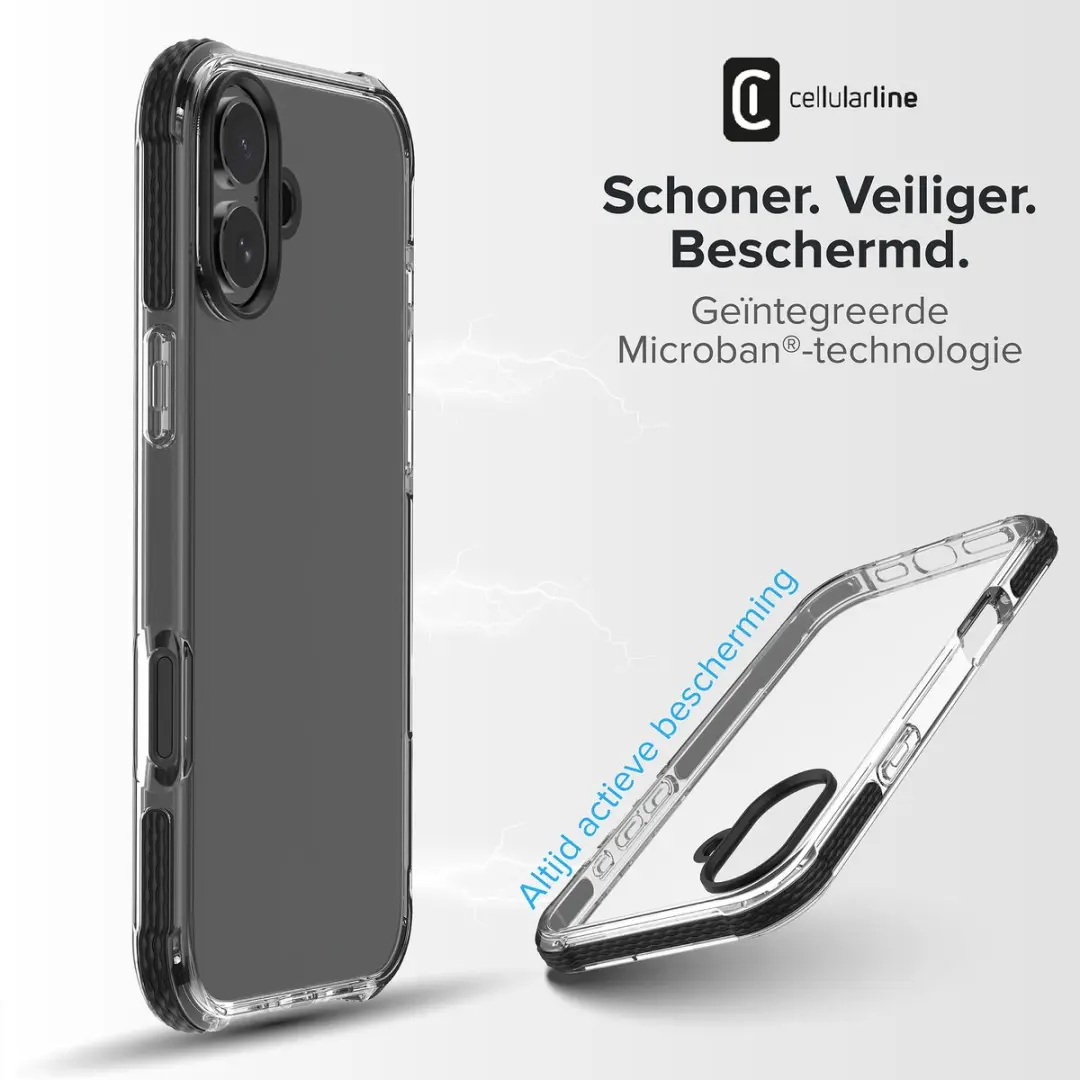 Cellularline Hoesje iPhone 16 - TETRACIPH16T - afbeelding 2 van 6