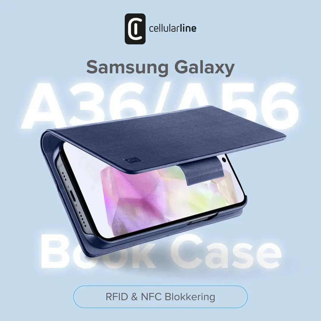 Cellularline Book Hoesje Galaxy A36 - Blauw - afbeelding 5 van 6
