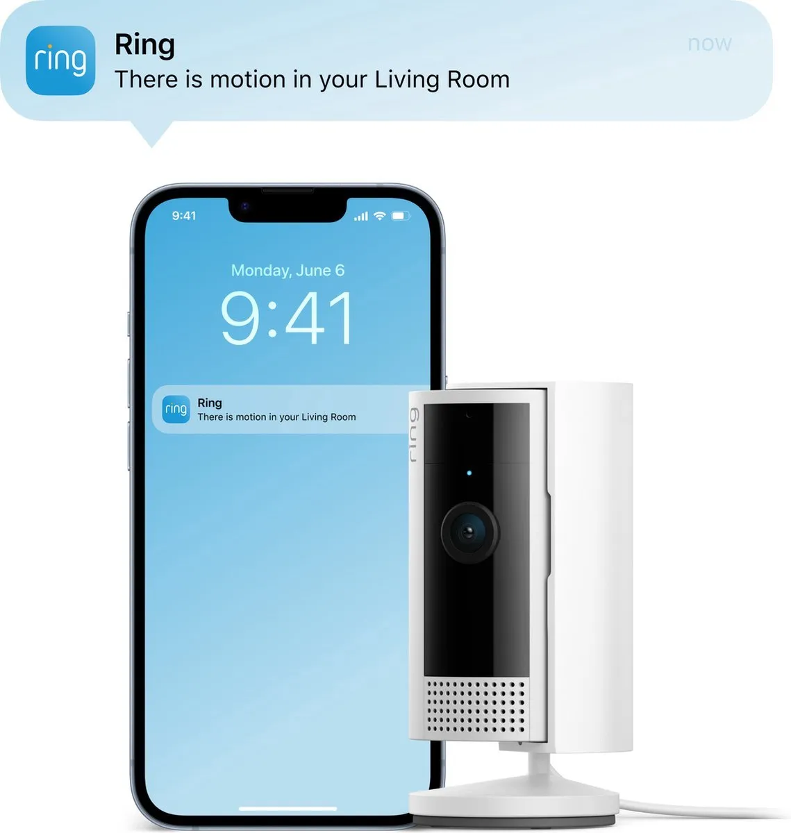 Ring Indoor Camera 2e Gen B0B6GKHS2S - Beveiligingscamera - Grijs