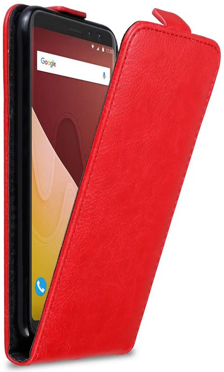 Cadorabo Hoesje geschikt voor WIKO VIEW PRIME in APPEL ROOD