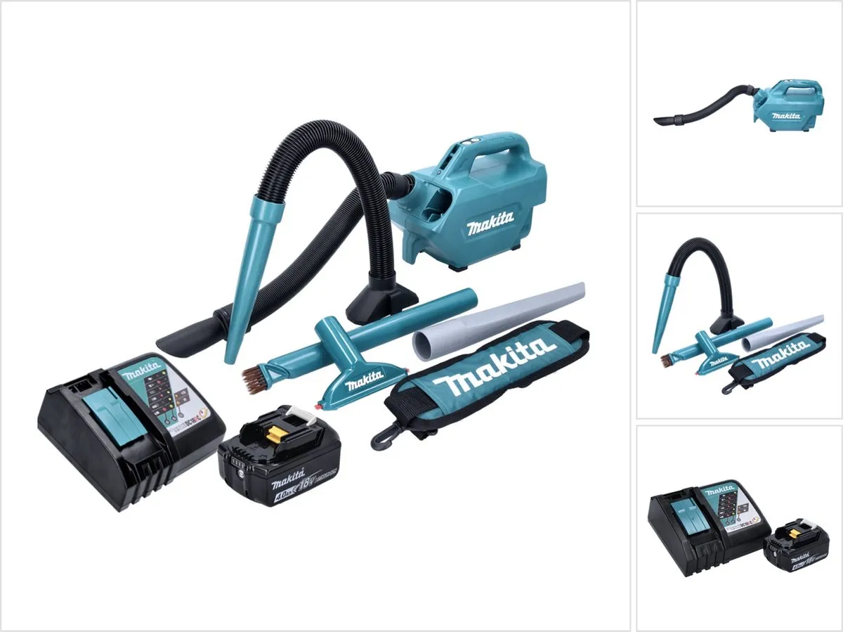 Makita DCL184RM1 Accustofzuiger 18V 54mbar 0.5L