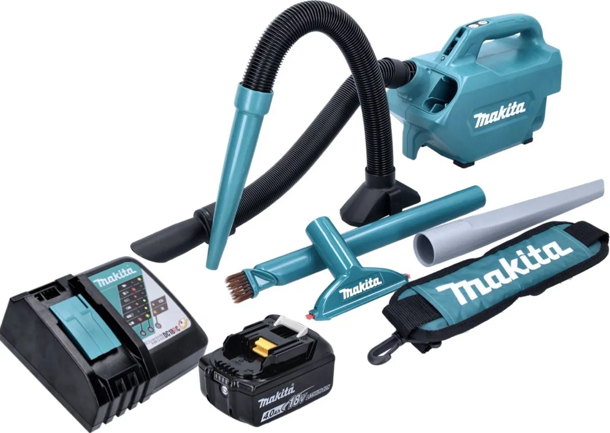 Makita DCL184RM1 Accustofzuiger 18V 54mbar 0.5L - Groen