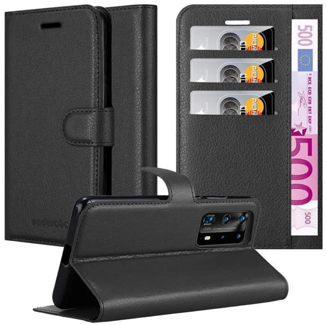Cadorabo Hoesje geschikt voor Huawei P40 PRO / P40 PRO+ in PHANTOM ZWART