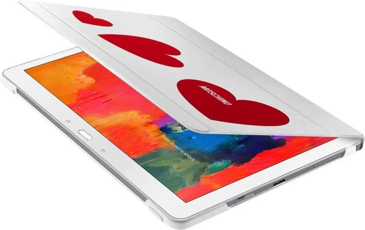 Samsung Book Cover EF-EP900BR - Wit/Rood Hart