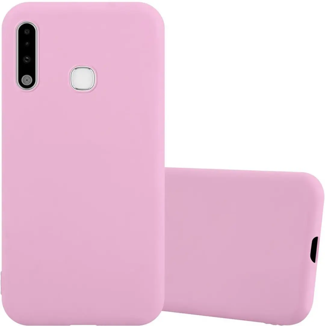 Cadorabo Hoesje geschikt voor Samsung Galaxy A70e in CANDY ROZE