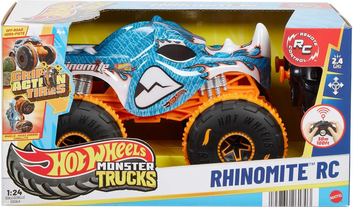 Hot Wheels Monster Trucks Rhinotime RC JBK11 - Schaal 1:24 - Rhinomite