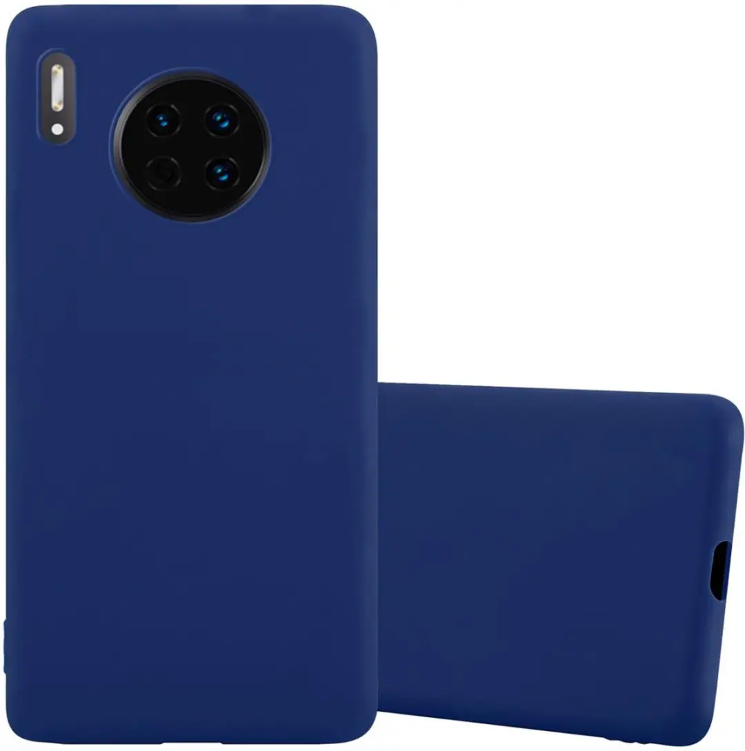 Cadorabo Hoesje geschikt voor Huawei MATE 30 in CANDY DONKER BLAUW