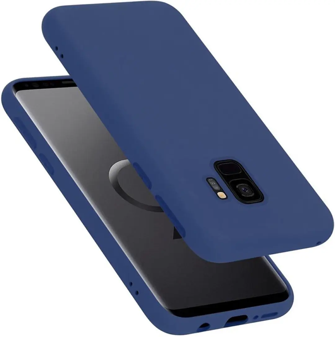 Cadorabo Hoesje geschikt voor Samsung Galaxy S9 in LIQUID BLAUW