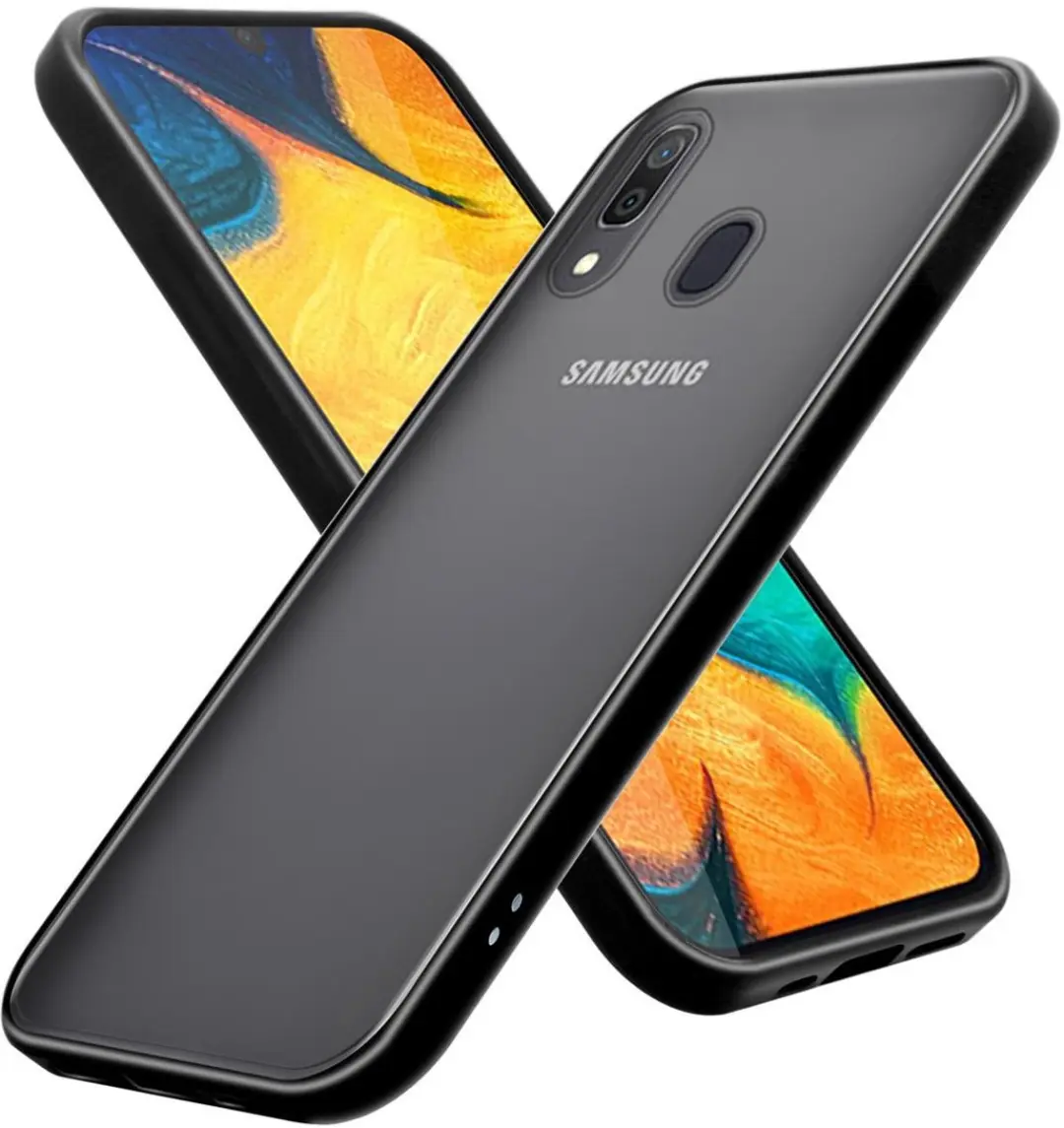 Cadorabo Hoesje geschikt voor Samsung Galaxy A20 / A30 / M10s in MATT ZWART