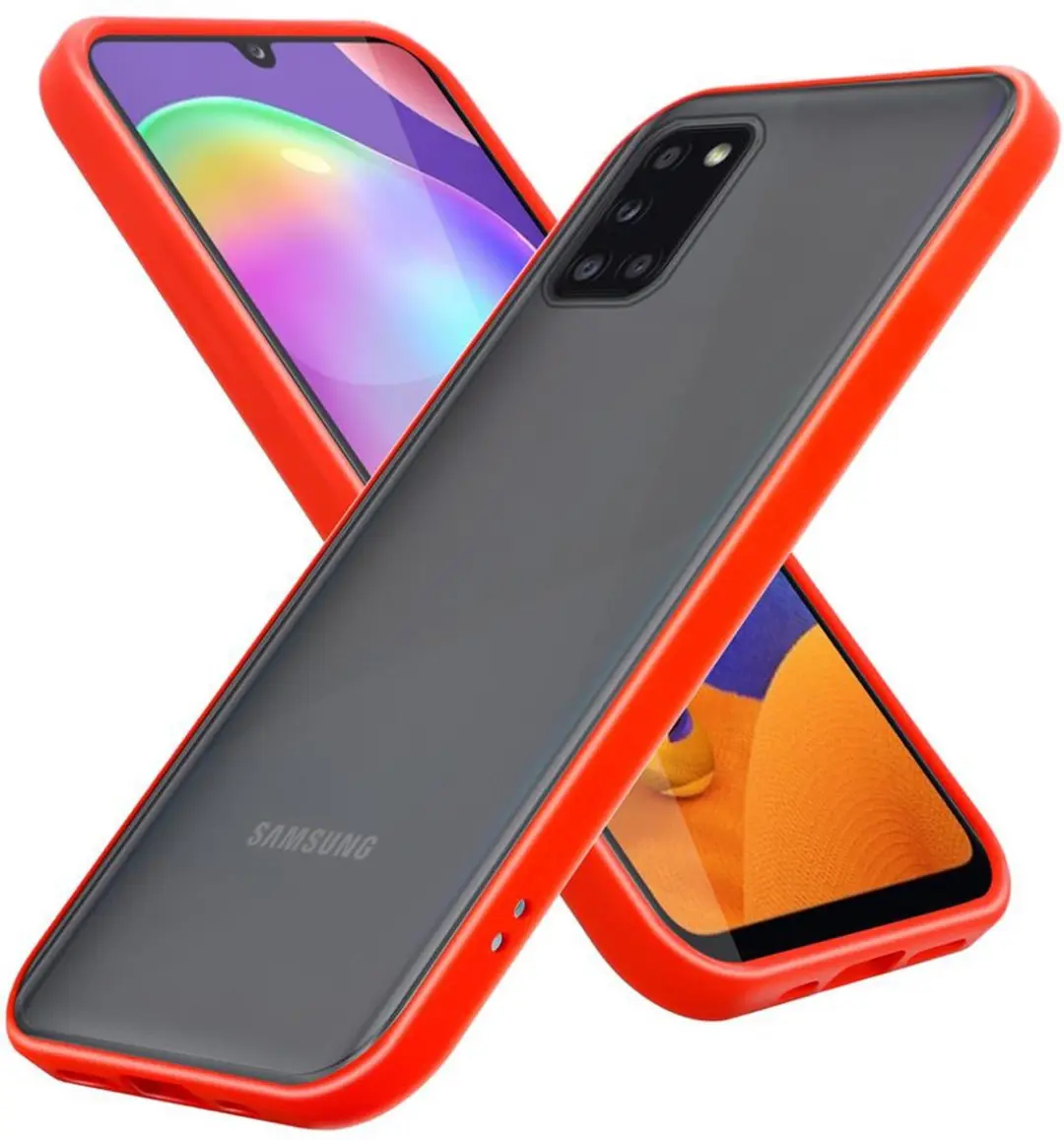 Cadorabo Hoesje geschikt voor Samsung Galaxy A31 in Mat Rood