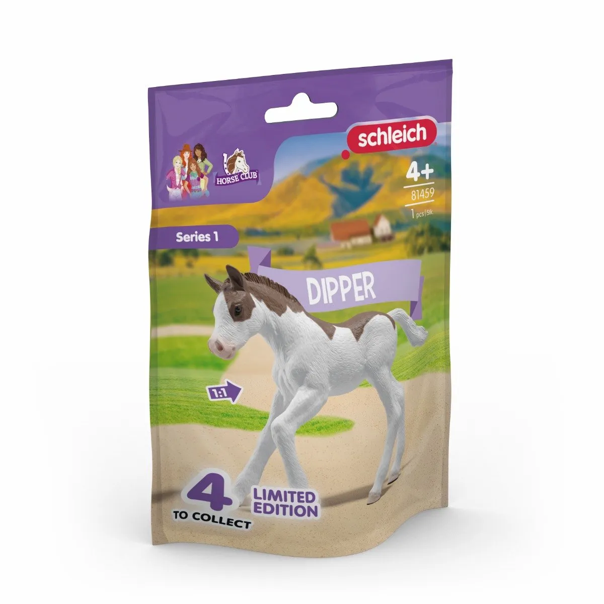 Schleich Horse Club Dipper 81459 Verzamelveulen - Wit & Bruin