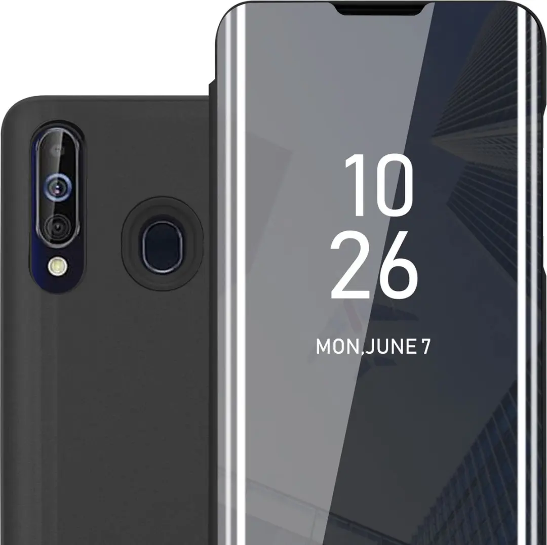 Cadorabo Hoesje geschikt voor Samsung Galaxy A60 / M40 in TOERMALIJN ZWART