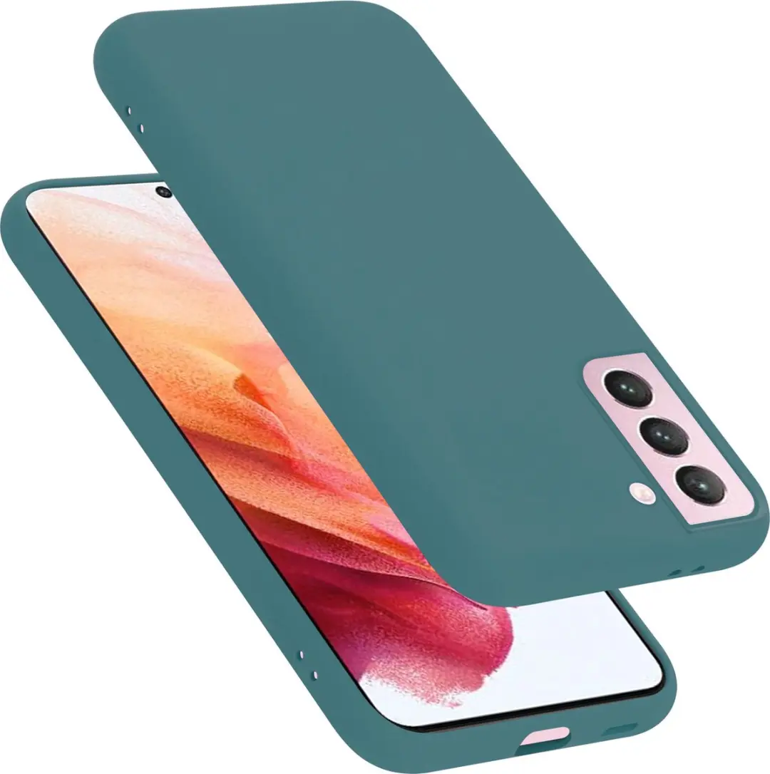 Cadorabo Hoesje geschikt voor Samsung Galaxy S21 5G in LIQUID GROEN