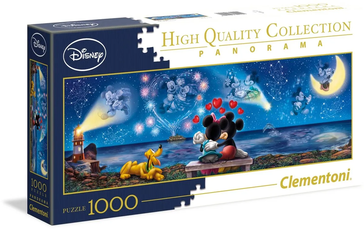 Clementoni Mickey & Minnie 1000 Stuks Puzzel - Multi kleur